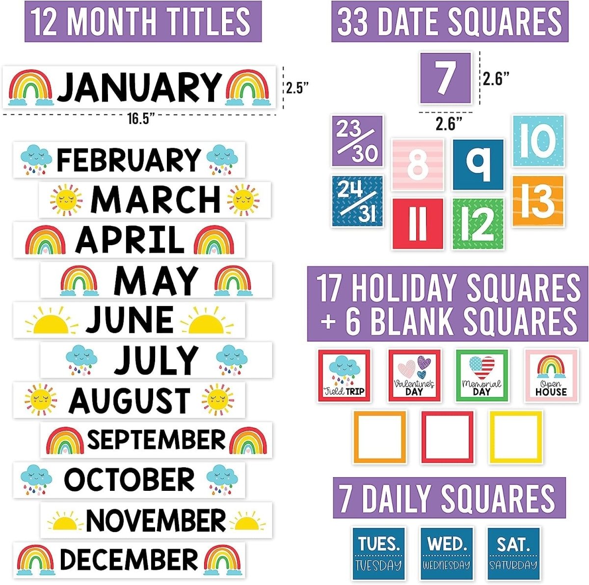 Ultimate Calendar & Weather Learning Kit - Hadley Designs Prek