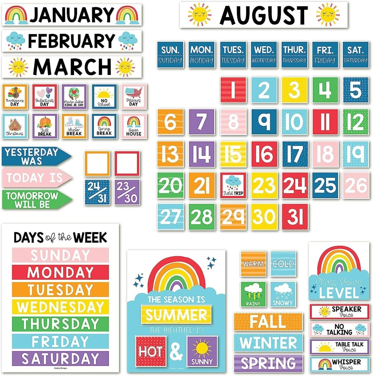 Ultimate Calendar & Weather Learning Kit - Hadley Designs Prek